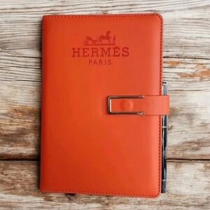 Hermes VIP Orange Notebook with Pen